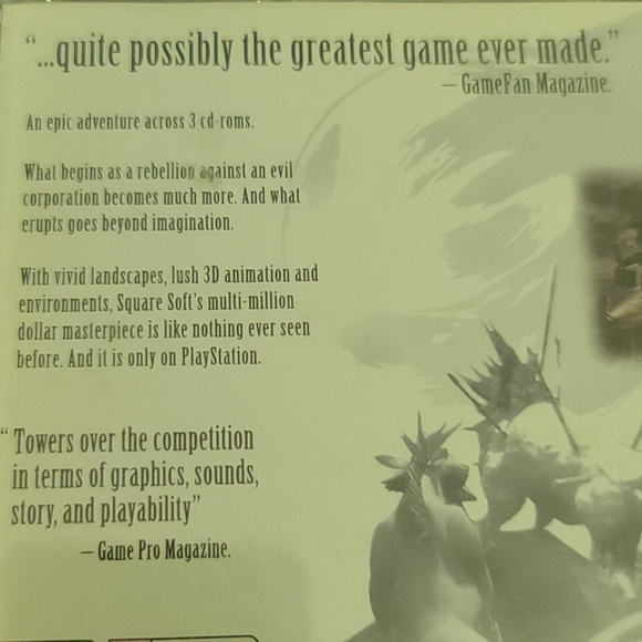 Final Fantasy 7 PS1 all 3 discs - Picture 5 of 7